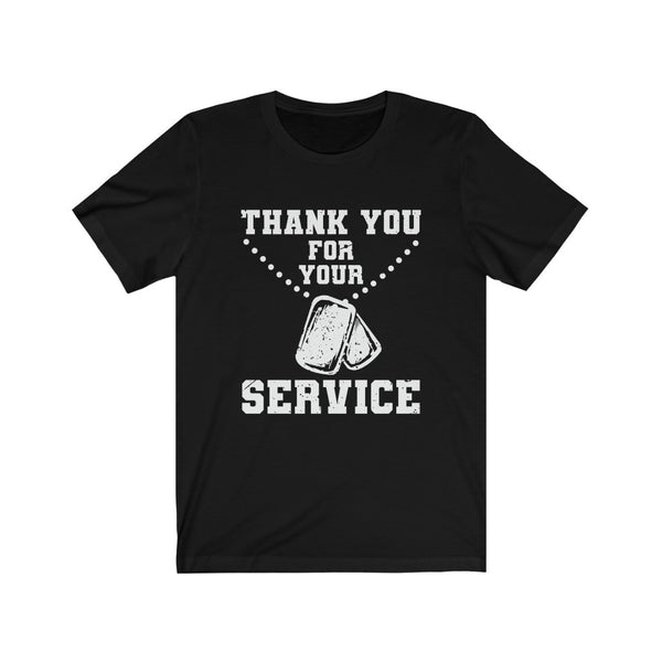 US Military Thank You For Your Service Military Unisex Short Sleeve Shirt.