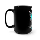 Transforming Wings: Butterfly-Faith-Hope-Love PTSD Awareness 15oz Black Mug