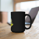 Skeleton Hand Tribute: PTSD Awareness Veteran Black Mug 15oz