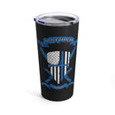 Police Officer Crest-Thin Blue Line-Tumbler 20.