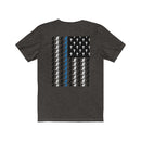 Praying State Trooper Flag T-Shirt-Praying Deputy Flag Shirt-Praying Police Officer T-Shirt-No Front Design.
