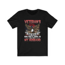 US Military Veteran's Wife Mess With Me Unisex Short Sleeve Shirt.