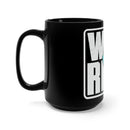 Show Strength with the Warrior PTSD Awareness 'I Wear Teal' Black Mug - 15oz