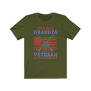 US Military I'M A Dad Grandpa Vietnam Veteran Unisex Short Sleeve Shirt.