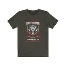 I'm a nice Firefighter Unisex Short Sleeve Shirt.