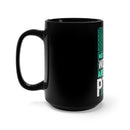PTSD Awareness: I Wear Teal Black Mug 15oz - Spreading Empathy and Support