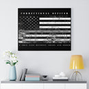 Correctional Officer Canvas-Thin Grey Line Between Order and Chaos.