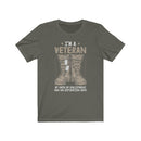 US Military  Veteran soft and durable Unisex Short Sleeve Shirt.