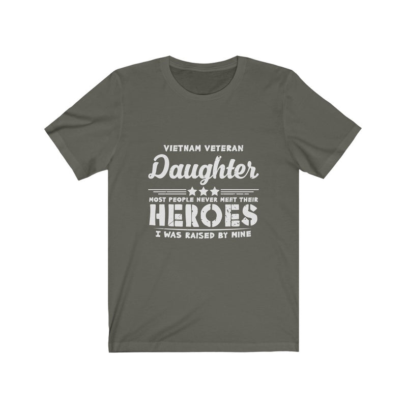 US Military Vietnam Veteran Daughter Unisex Short Sleeve Shirt.