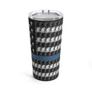 Praying Officers Thin Blue Line Flag-Police Officer Tumbler 20oz.