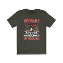 US Military Veteran's Wife Mess With Me Unisex Short Sleeve Shirt.