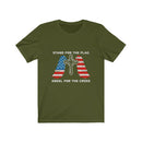 US Military Stand For The Flag Kneel For The Cross Unisex Short Sleeve Shirt.