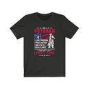 US Military I'M A Veteran I Love Freedom Unisex Short Sleeve Shirt.