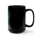 Support PTSD Awareness: Black Mug 15oz - Spreading Understanding and Empathy