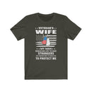US Military Veteran's Wife Unisex Short Sleeve Shirt.