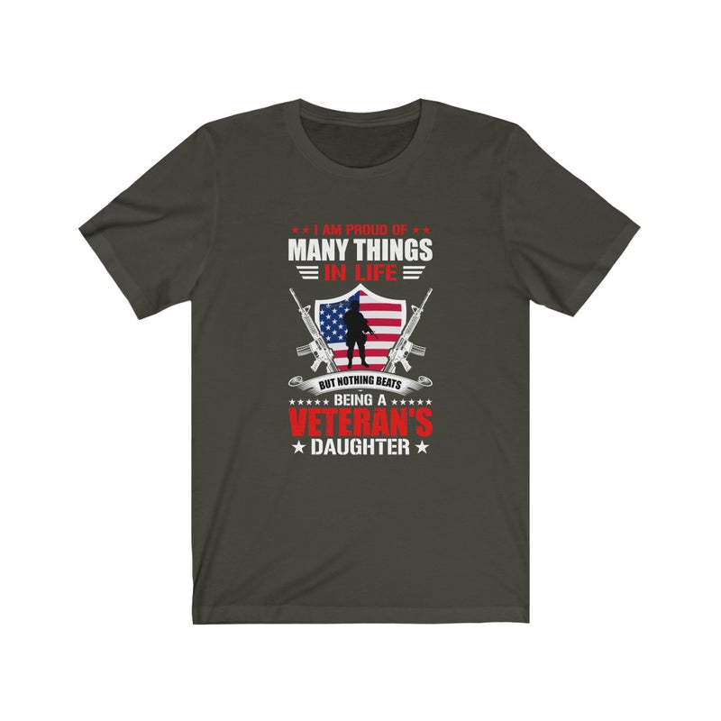 US Military I'm Proud Of Many Things In Life Unisex Short Sleeve Shirt.
