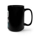 Resilient Black Mug 15oz: "My God Is Stronger Than PTSD" - Find Strength in Faith