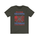 US Military I'M A Dad Grandpa Vietnam Veteran Unisex Short Sleeve Shirt.