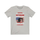 US Military Warning I'M A Grumpy Old Veteran Unisex Short Sleeve Shirt.
