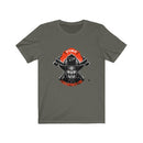I was born of fire-Devil Firefighter Short Sleeve Shirt.