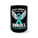 Empowered Survivor - PTSD Awareness Black 15oz Ceramic Mug