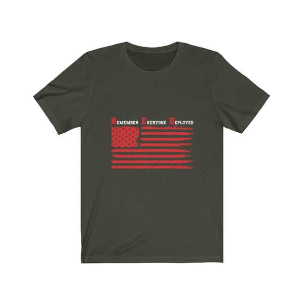 US Military Remember Everyone Veteran Military Unisex Short Sleeve Shirt.