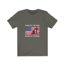 US Air Force Home of the Free Because of the Brave Unisex Short Sleeve Shirt.