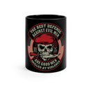 The Best Defense Against Evil Men Coffee Mug-Military Coffee Cup.
