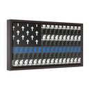 Praying Police Officer Flag Frame Canvas-Kneeling to pray State Trooper Flag Canvas-Praying Kneeling Deputy Canvas.