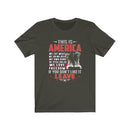 US Military This Is America We Eat Meat We Drink Beer Unisex Short Sleeve Shirt.