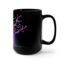 Raise Awareness with the Tree Ribbon PTSD Awareness Black Mug - 15oz