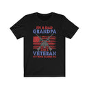 US Military I'M A Dad Grandpa Vietnam Veteran Unisex Short Sleeve Shirt.