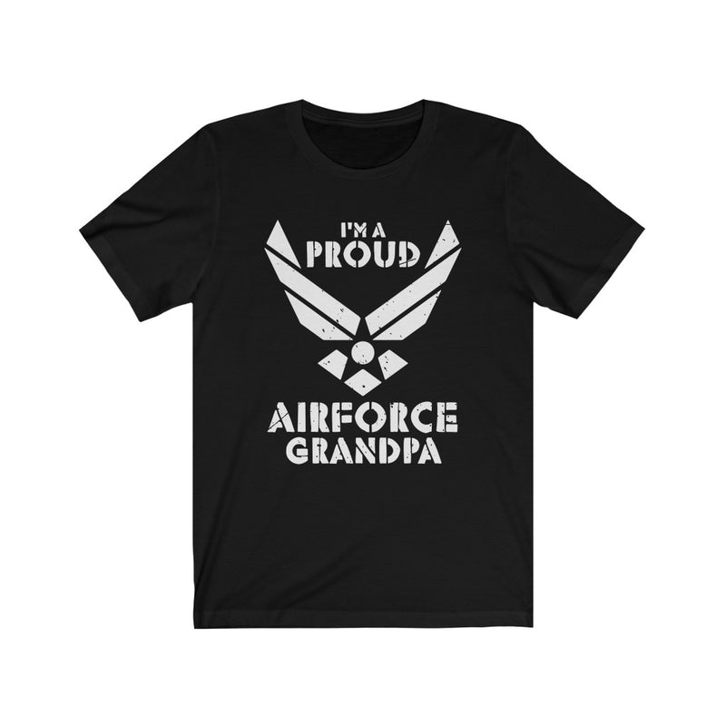 US Military I'M Proud Air Force Grandpa Unisex Short Sleeve Shirt.