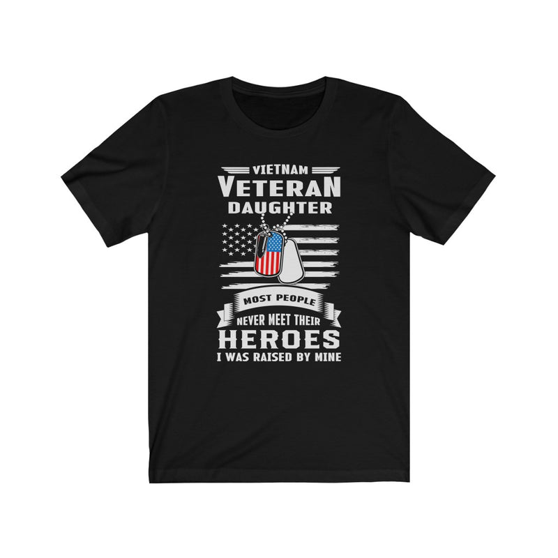 US Military Vietnam Veteran Daughter Unisex Short Sleeve Shirt.