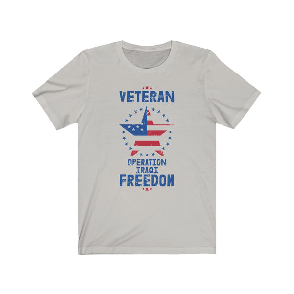 US Armed Forces Veteran Operation Iraqi Freedom Unisex Short Sleeve Shirt.