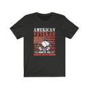 US Military American Veteran Made In USA Served With Honor Unisex Short Sleeve Shirt.