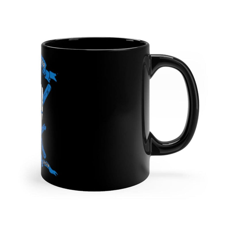 Police Officer Coffee Mug-Thin Blue Line Shield Mug-Police Cup.