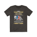 US Military I'M A Grumpy Veteran Unisex Short Sleeve Shirt.