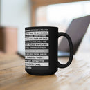 Large Correction Officer's Prayer Coffee Cup-Thin Gray Line Prayer Coffee Mug.