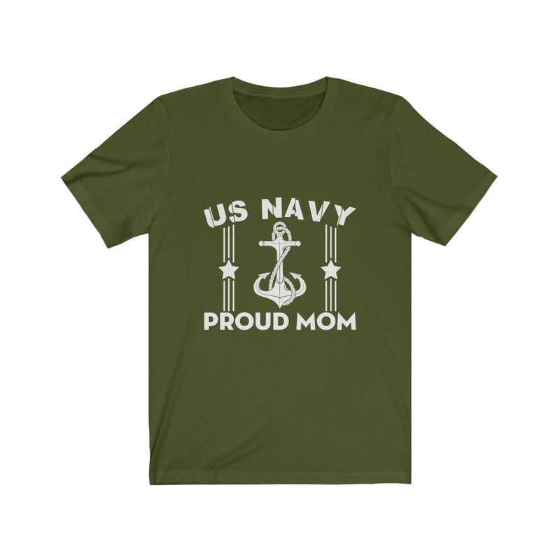 US Military Proud Mom Veteran Unisex Short Sleeve Shirt.