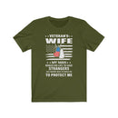 US Military Veteran's Wife Unisex Short Sleeve Shirt.