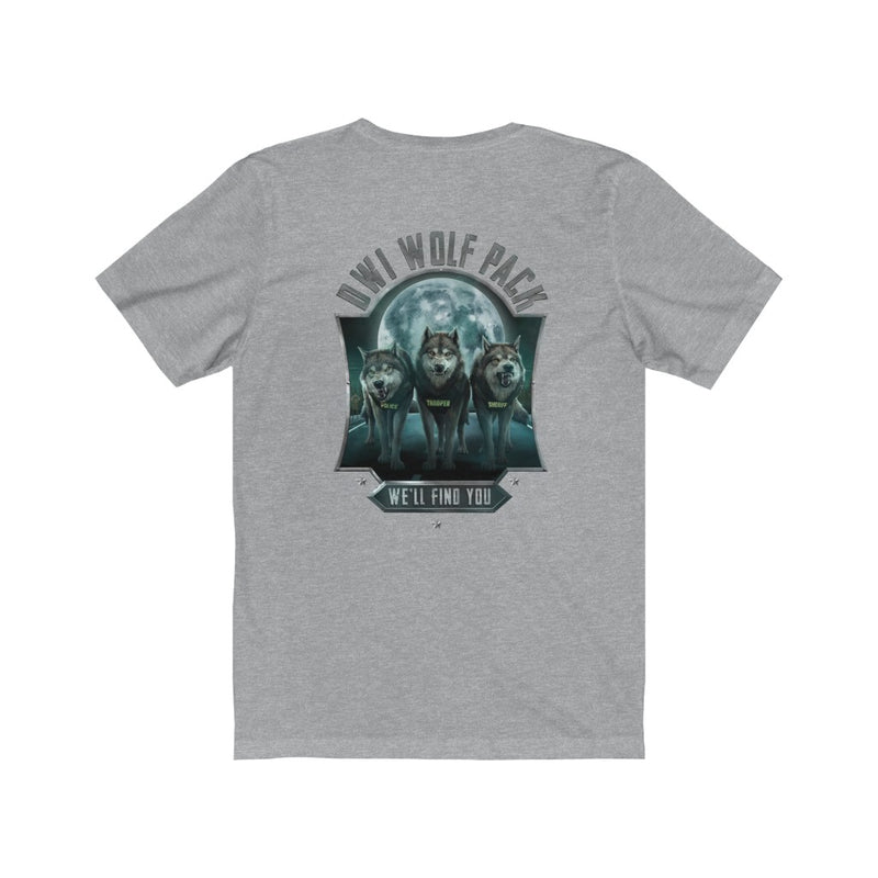DWI Wolf Pack Police T-Shirt-DUI State Trooper Shirt-Sheriff Wolfpack.