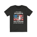 US Military I'M A Dad Grandpa And A Veteran Unisex Short Sleeve Shirt.