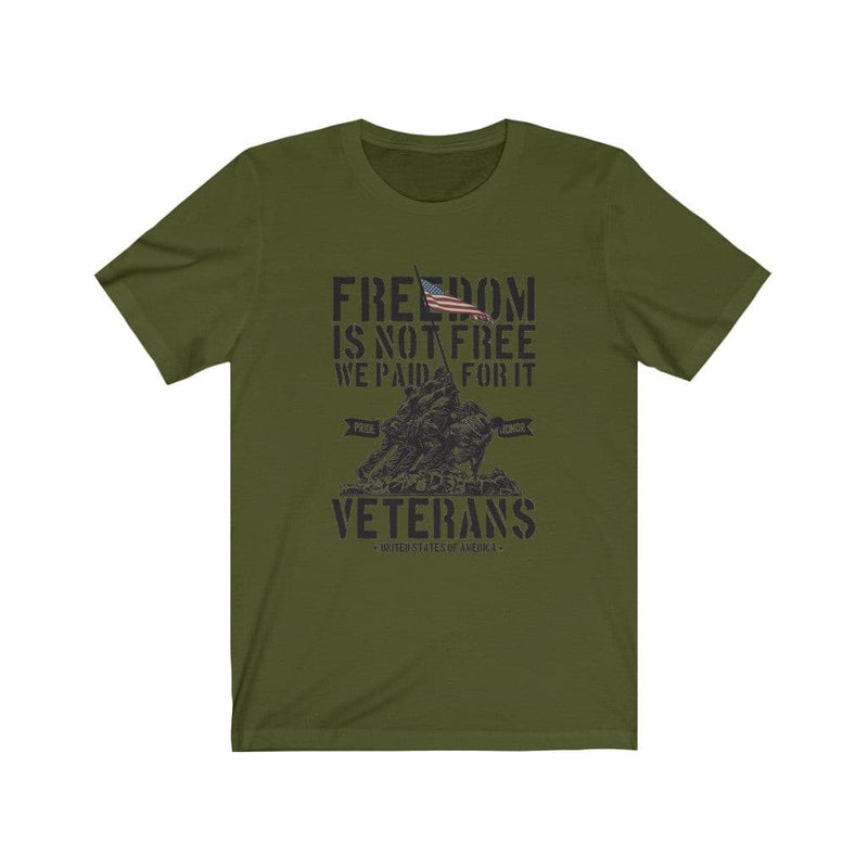 US Air Force Freedom Is Not Free We Paid For It Unisex Short Sleeve Shirt.
