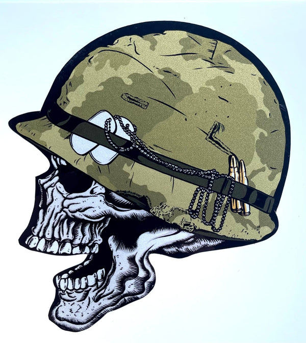 Soldiers Skull Decal-Combat Helmet.
