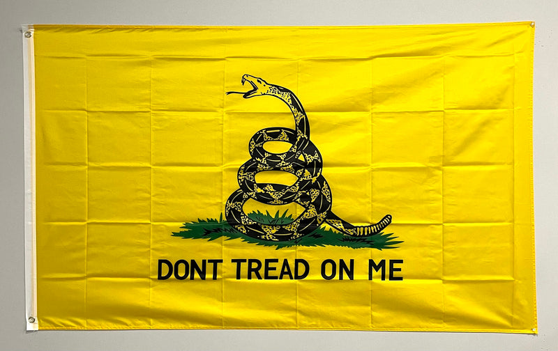 Yellow Gadsden Flag-Don't Tread On Me Flag.