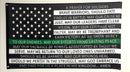 Soldier's Prayer Flag-Thin Green Line Prayer Flag-A Prayer For Soldiers.