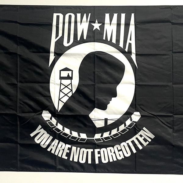 POW MIA Flagge – US Military Gedenkflagge, 12x18 Zoll, Aus Polyester Mit Messing-Ösen