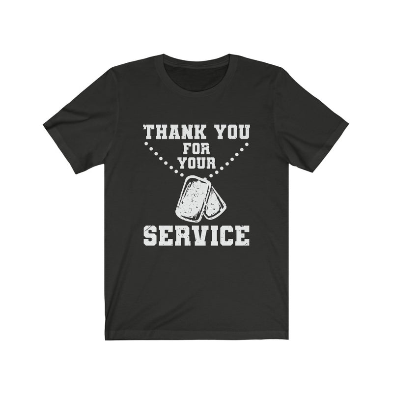 US Military Thank You For Your Service Military Unisex Short Sleeve Shirt.