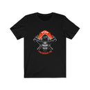 I was born of fire-Devil Firefighter Short Sleeve Shirt.